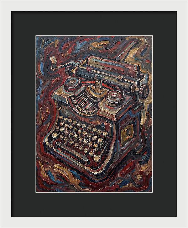 Typewriter In Expressionist Style