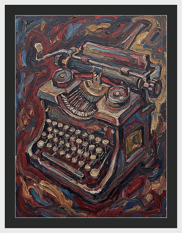 Typewriter In Expressionist Style