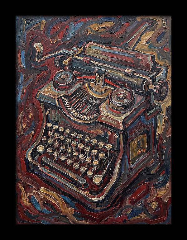 Typewriter In Expressionist Style