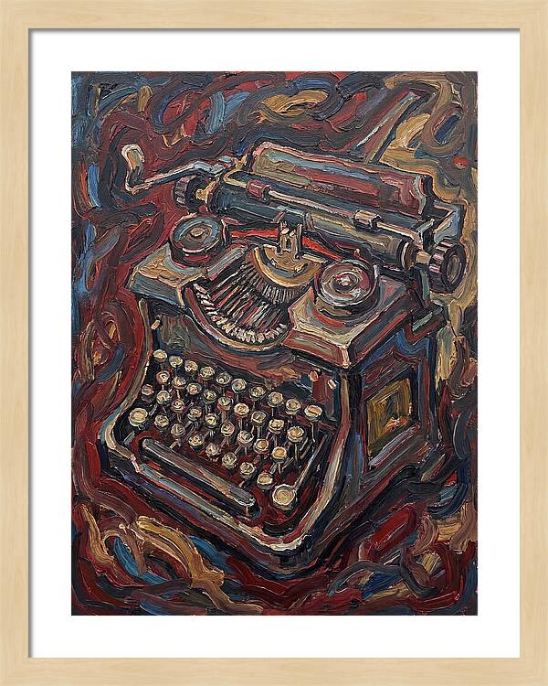 Typewriter In Expressionist Style