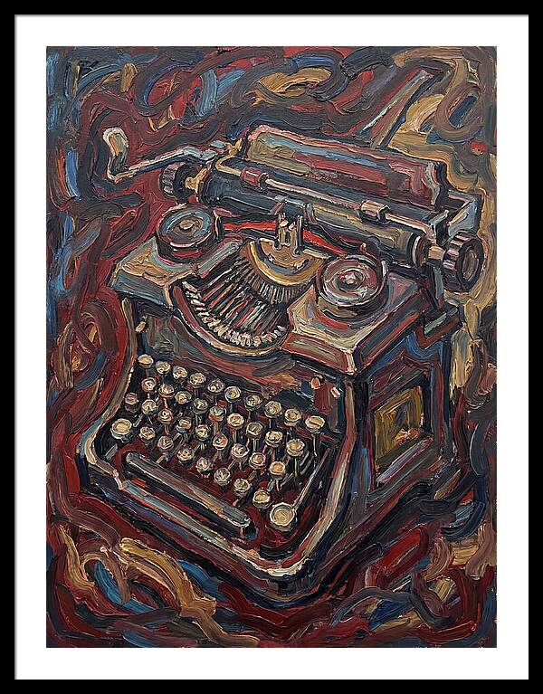 Typewriter In Expressionist Style