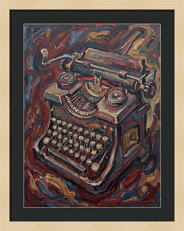 Typewriter In Expressionist Style