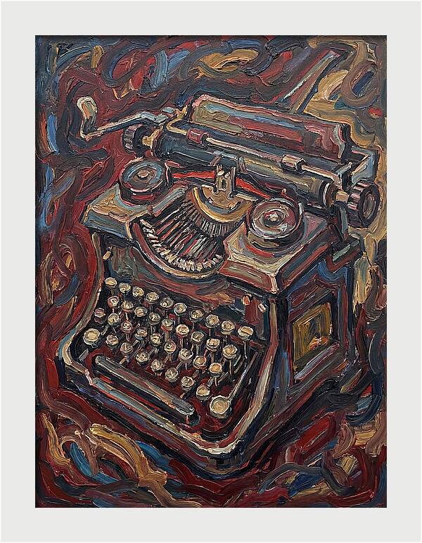 Typewriter In Expressionist Style