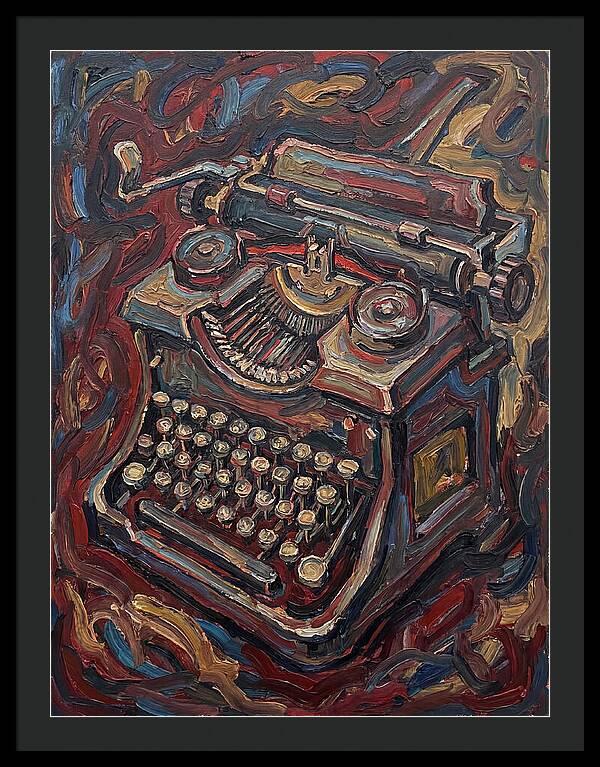 Typewriter In Expressionist Style
