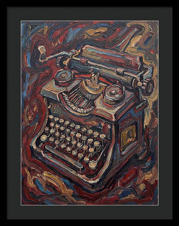 Typewriter In Expressionist Style
