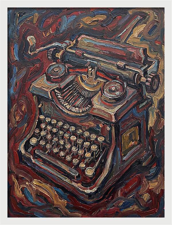 Typewriter In Expressionist Style