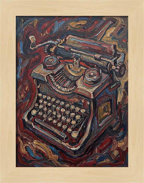 Typewriter In Expressionist Style