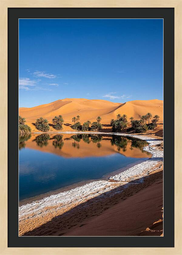 Ubari Lakes Oasis Serenity