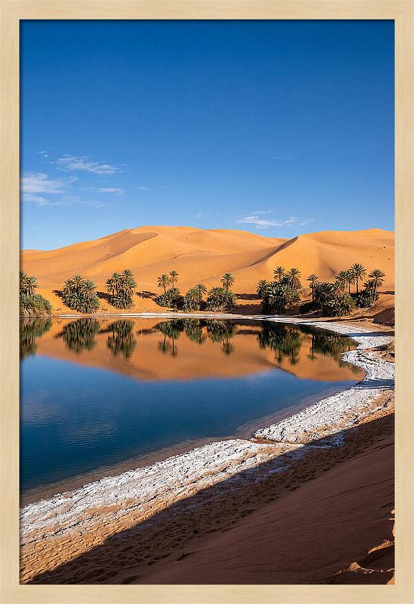 Ubari Lakes Oasis Serenity