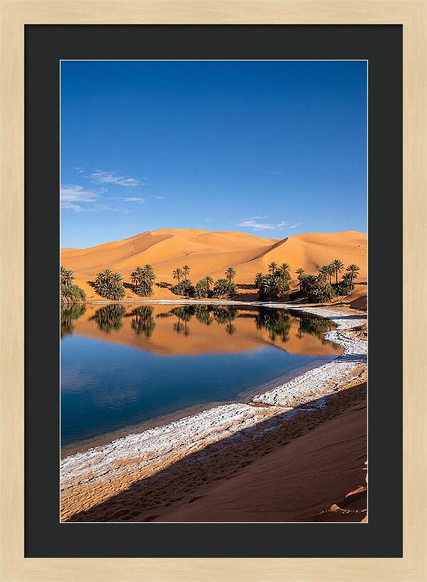 Ubari Lakes Oasis Serenity