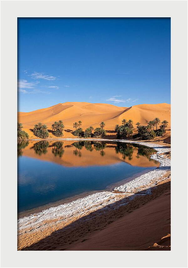 Ubari Lakes Oasis Serenity