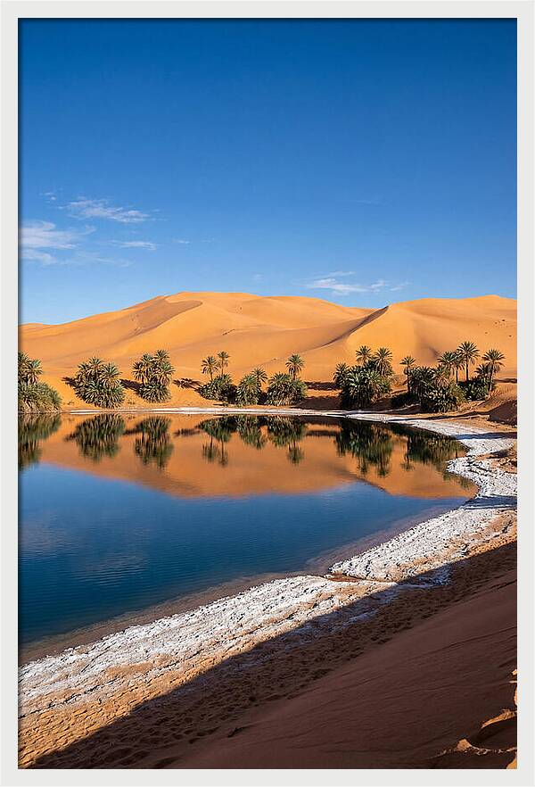 Ubari Lakes Oasis Serenity
