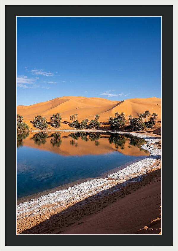 Ubari Lakes Oasis Serenity