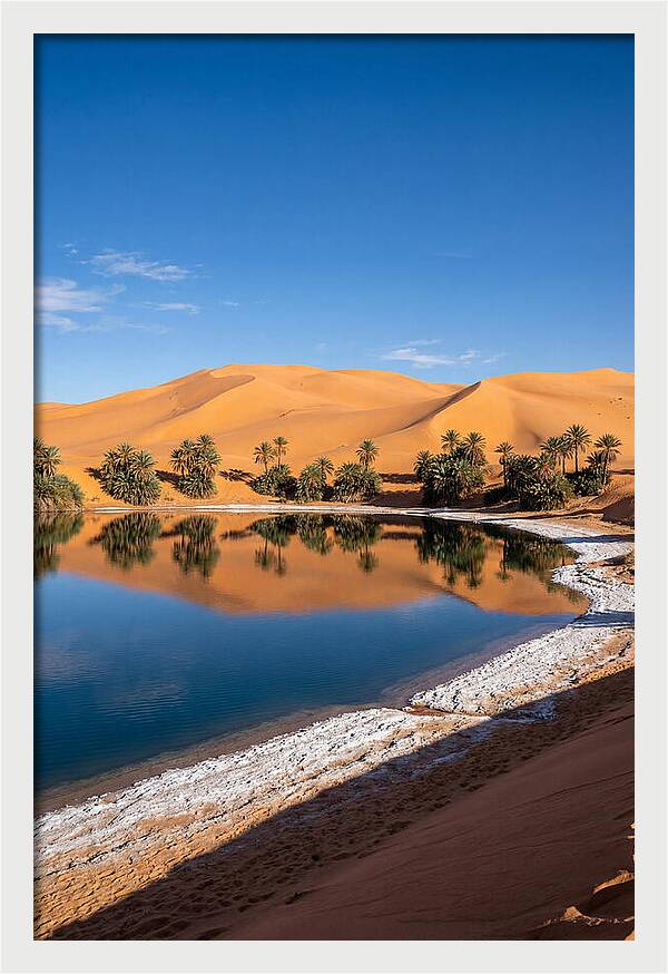Ubari Lakes Oasis Serenity
