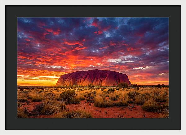 Uluru At Sunset