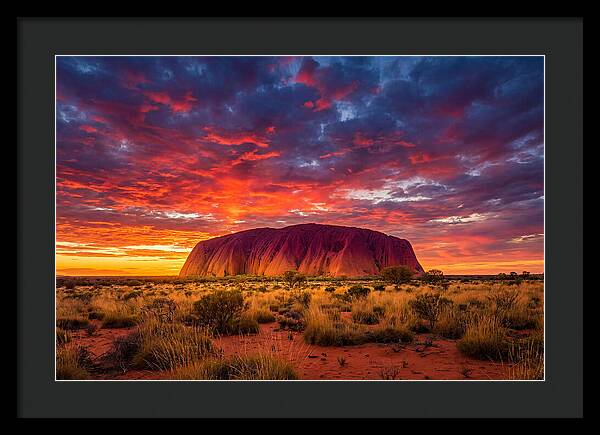 Uluru At Sunset