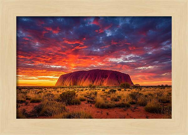 Uluru At Sunset