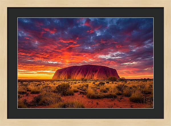 Uluru At Sunset