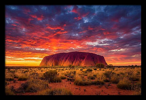 Uluru At Sunset