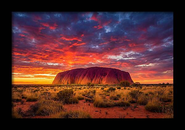 Uluru At Sunset