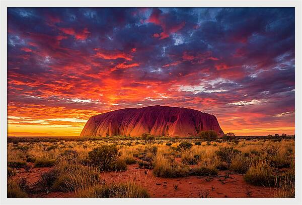 Uluru At Sunset