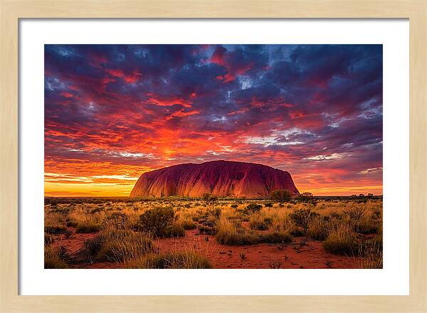 Uluru At Sunset