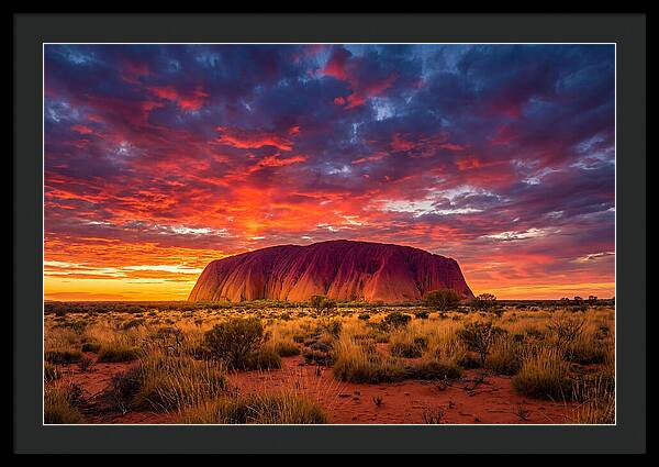 Uluru At Sunset