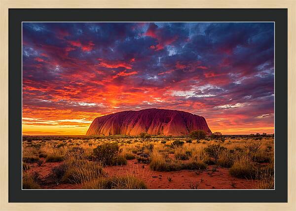 Uluru At Sunset