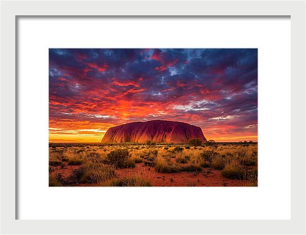 Uluru At Sunset