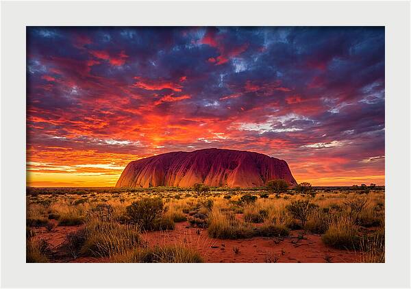 Uluru At Sunset
