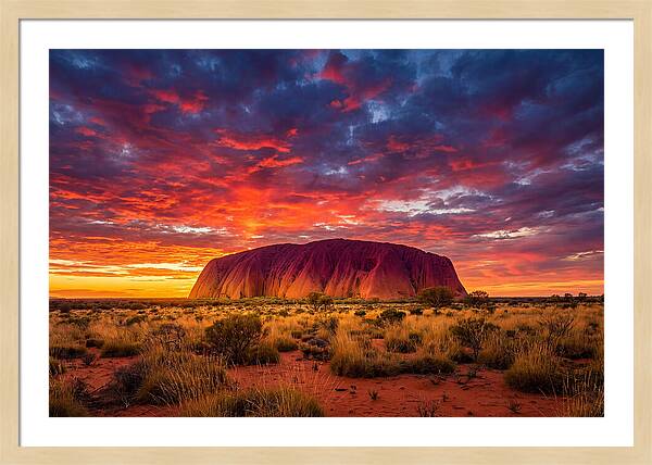 Uluru At Sunset