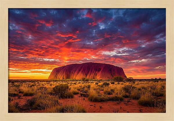 Uluru At Sunset
