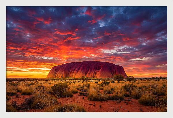 Uluru At Sunset