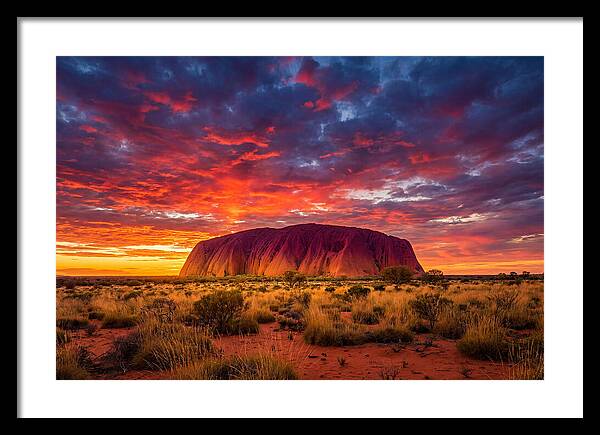 Uluru At Sunset