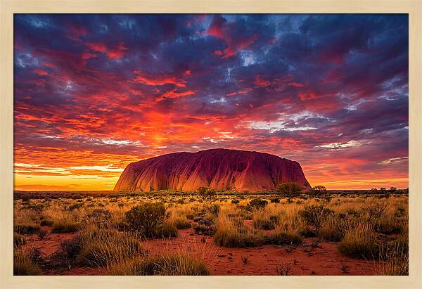 Uluru At Sunset
