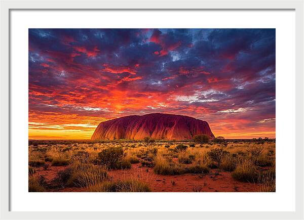 Uluru At Sunset