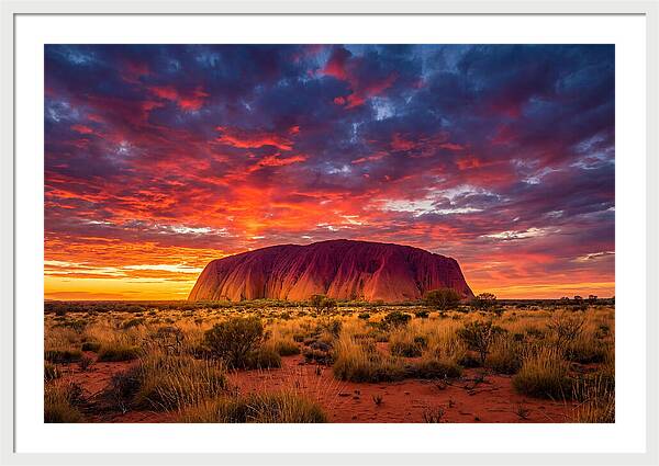 Uluru At Sunset