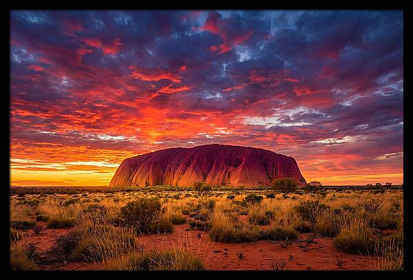 Uluru At Sunset