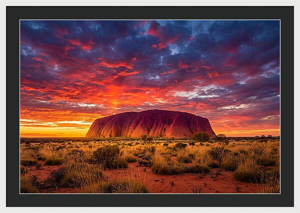 Uluru At Sunset