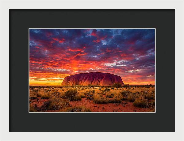Uluru At Sunset