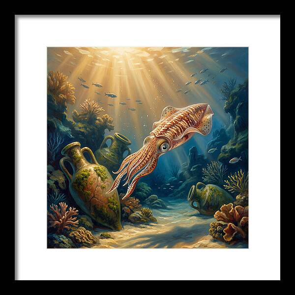 Underwater Squid Encounter