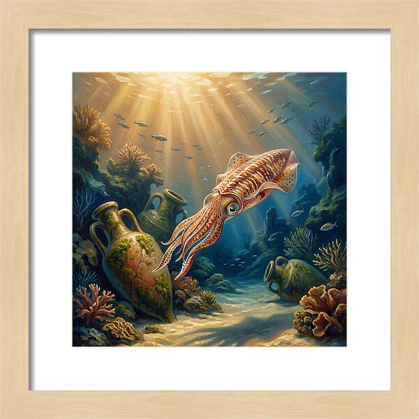 Underwater Squid Encounter