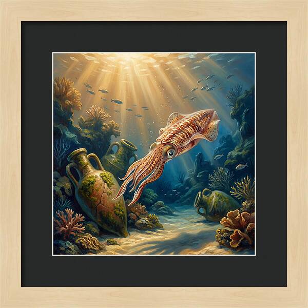 Underwater Squid Encounter