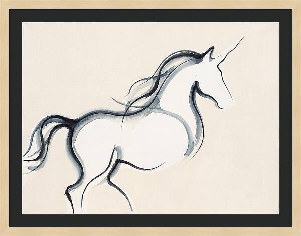 Unicorn In Minimalist Style