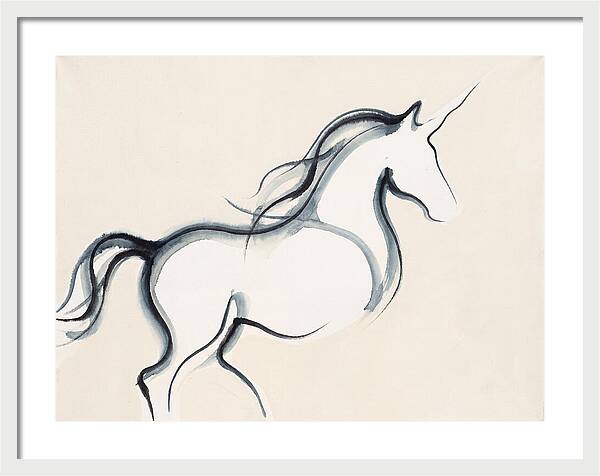 Unicorn In Minimalist Style