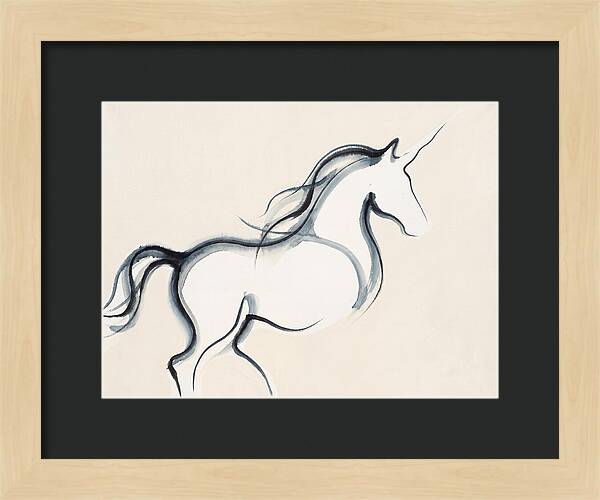 Unicorn In Minimalist Style