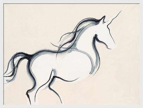 Unicorn In Minimalist Style