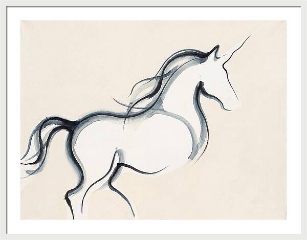 Unicorn In Minimalist Style