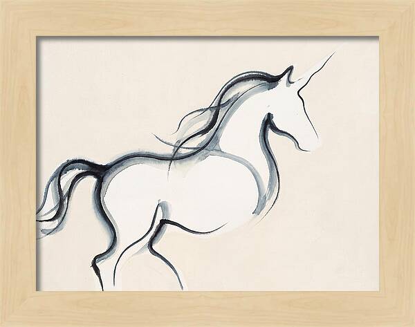 Unicorn In Minimalist Style