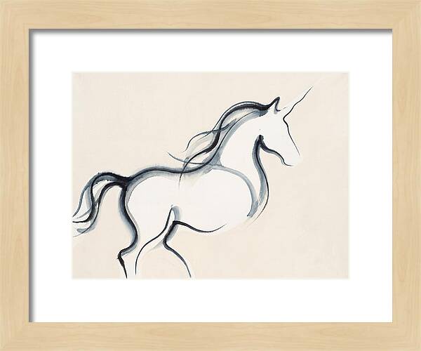 Unicorn In Minimalist Style